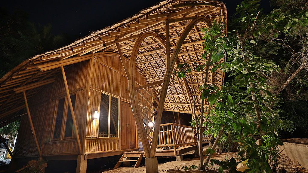 12 proco island bambu resort Halmahera Indonesia bungalow night