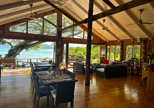 6 Sau Bay Resort and Spa Taveuni Fiji dining 500x352