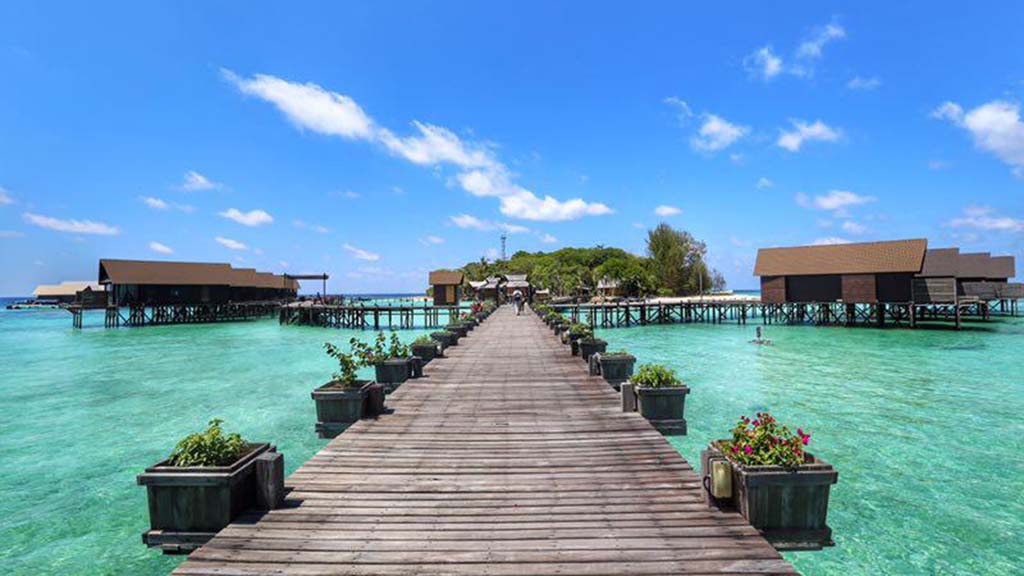 9 Lankayan Island Sabah Borneo Malaysia water bungalows