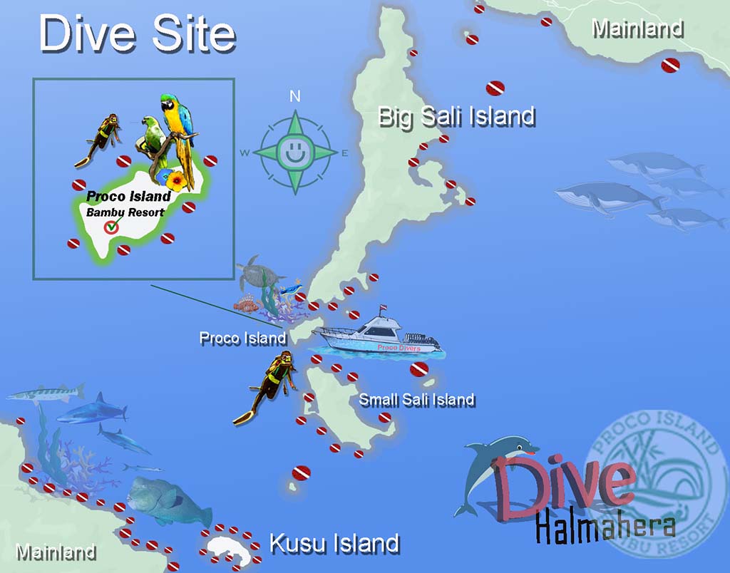 Procoisland halmahera198 dive site map