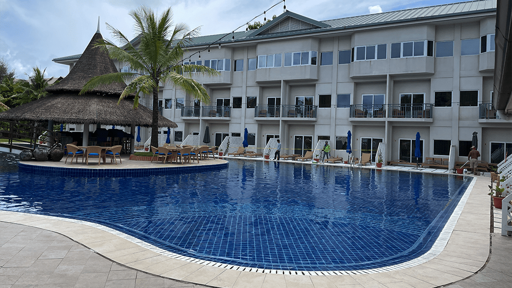7 cove resort palau micronesia pool view