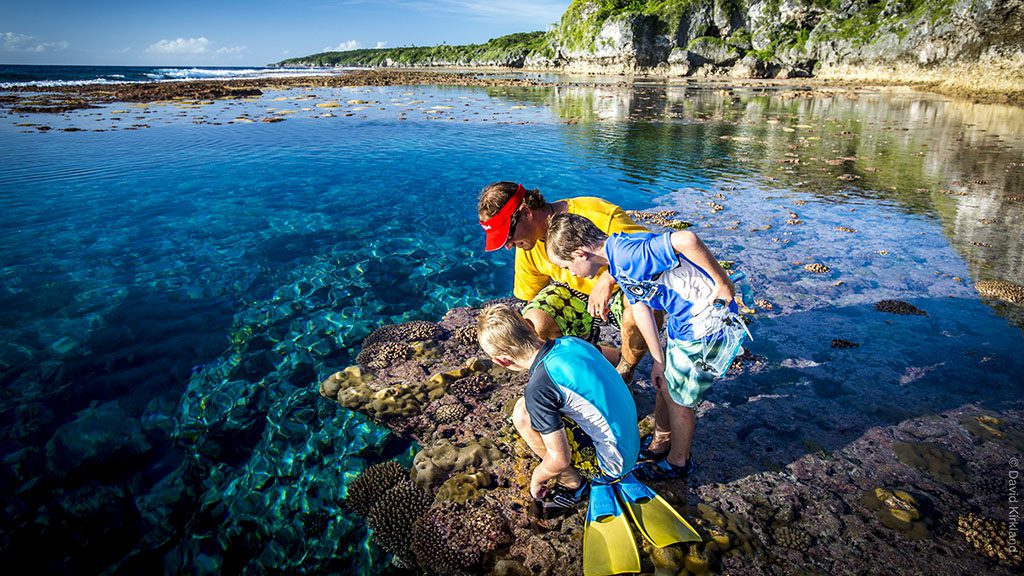 17 niue blue dive niue kids explore rock pools