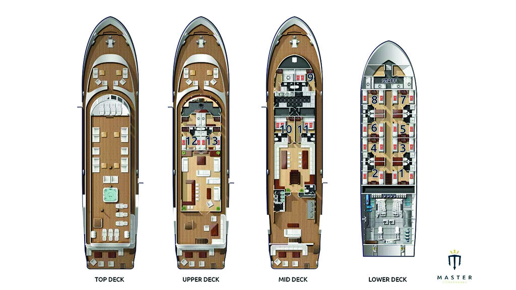 4 blue voyager liveaboard maldives floor plan