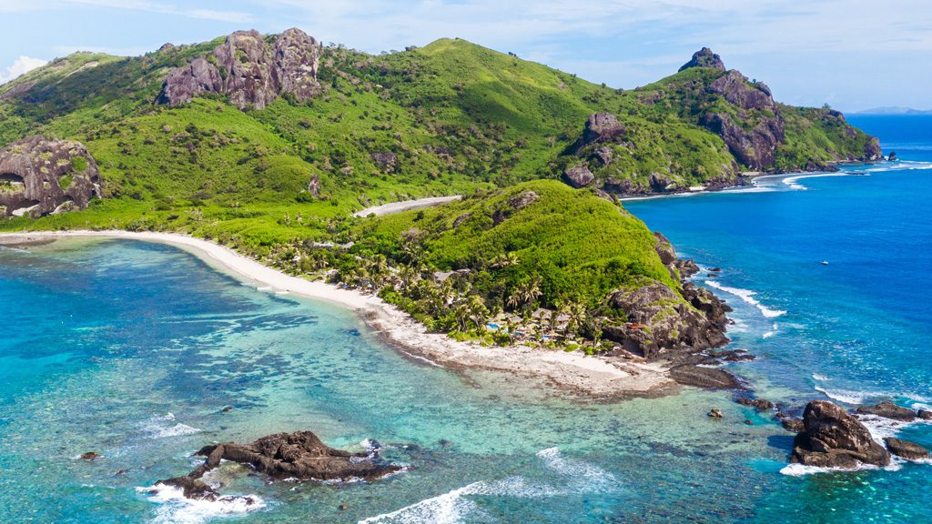 7 barefoot kuata island resort yasawa fiji aerial photo