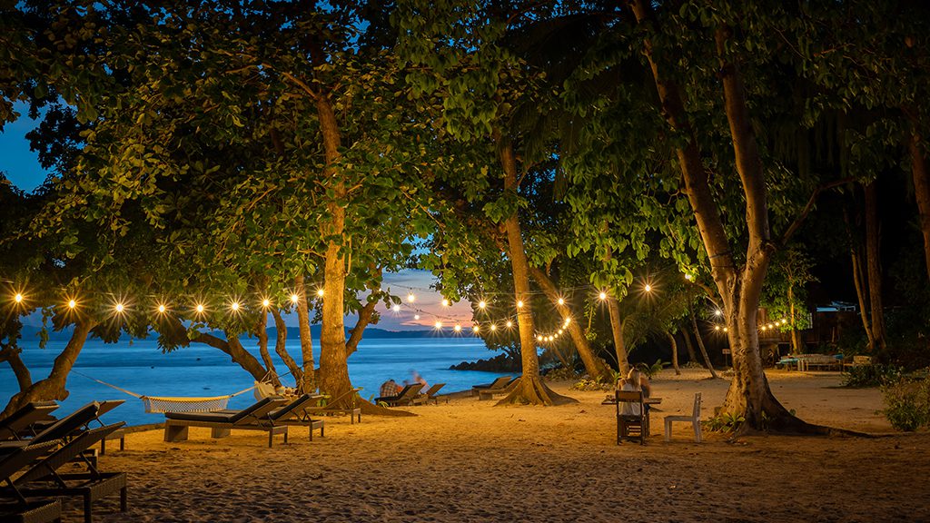 Murex bangka night impression beach