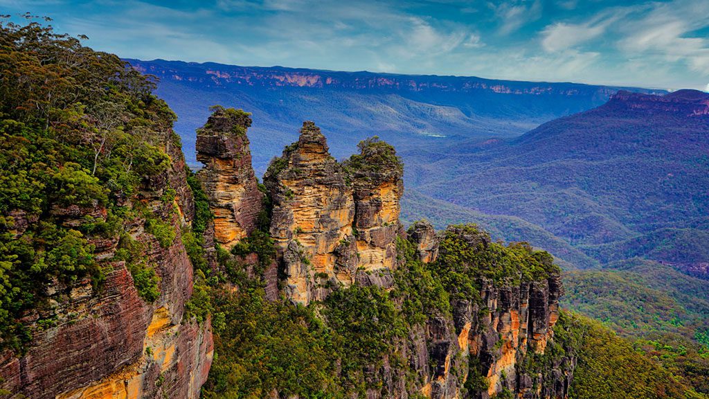 Sydney three sisters blue mountains shutterstock 2367065213