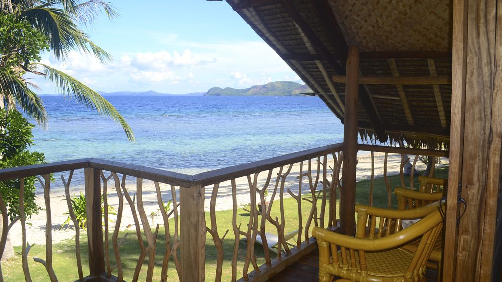 35 sangat island dive resort coron philippines beachside chalet lanai