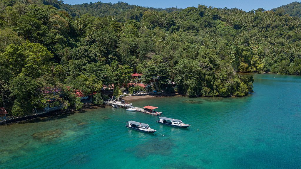5 nad lembeh resort north sulawesi indonesia drone view 2