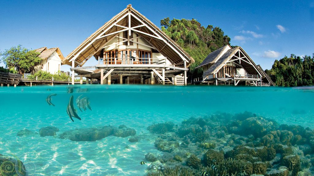 11 misool eco resort raja ampat indonesia water cottage half half
