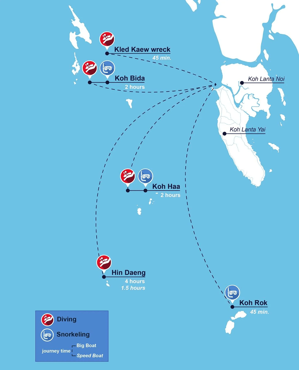 12 pimalai resort koh lanta thailand dive site map