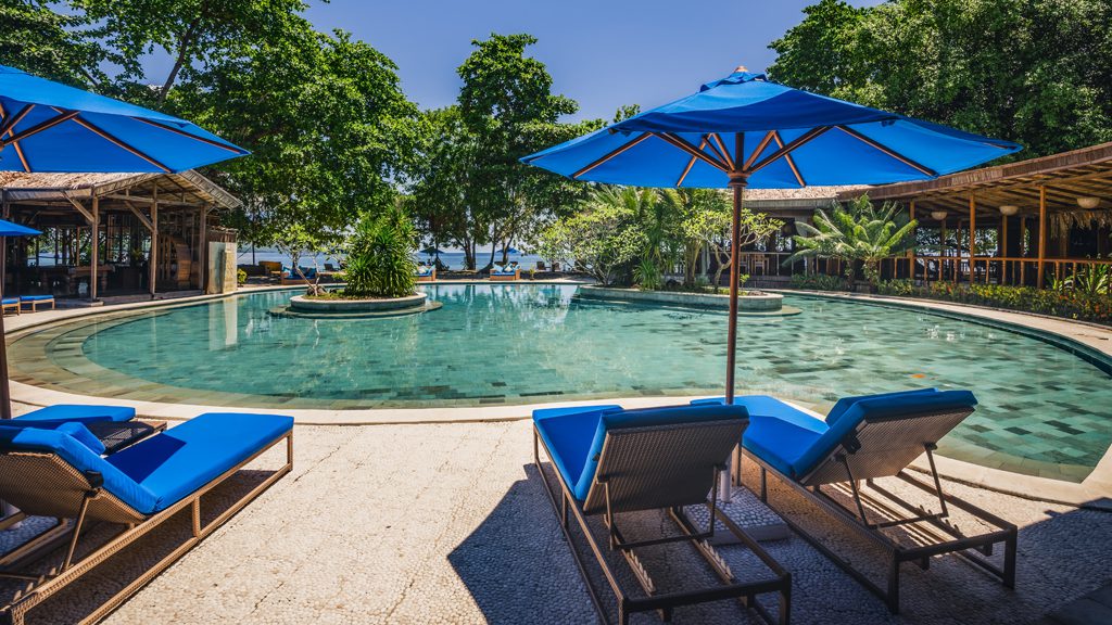 18 siladen resort and spa north sulawesi indonesia pool view
