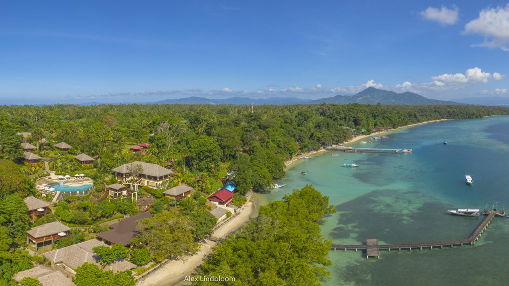 2 bunaken oasis dive resort north sulawesi indonesia aerial view hero
