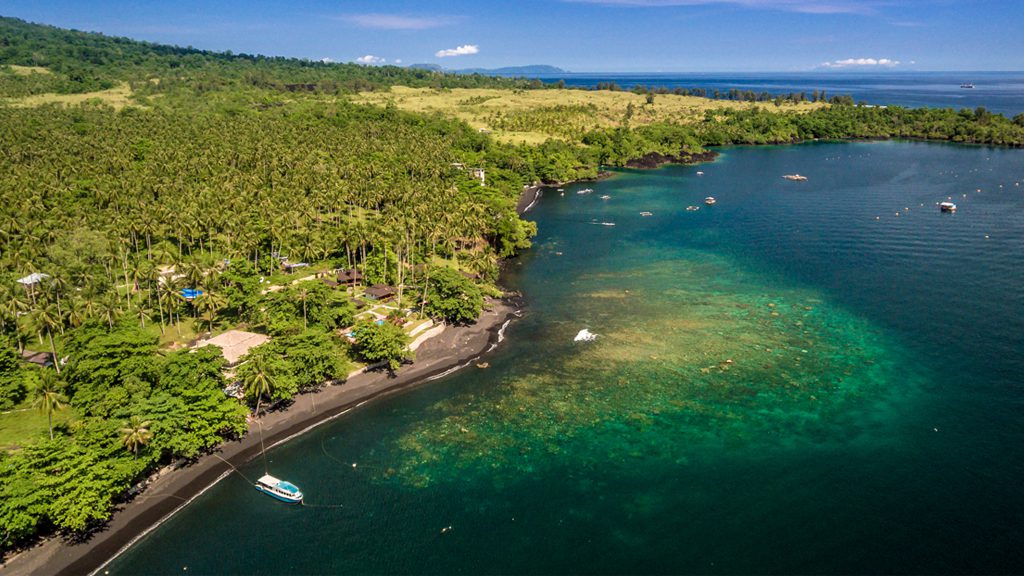 5 dive into lembeh north sulawesi indonesia resort aerial view 2