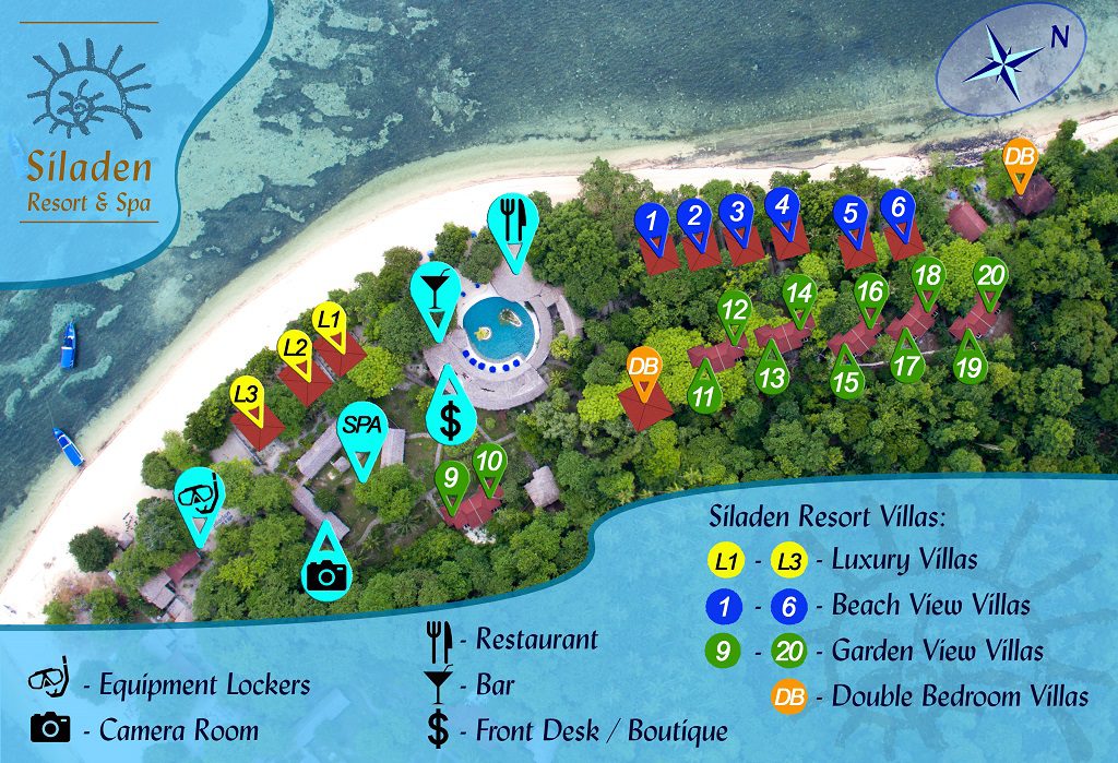 60 siladen resort and spa north sulawesi indonesia resort map