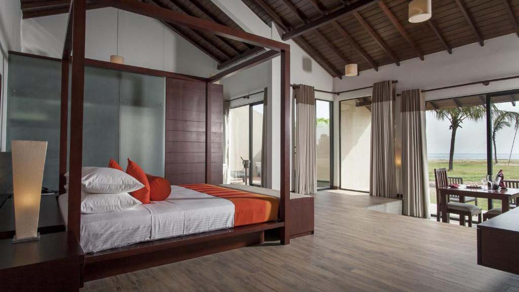 The calm resort spa bed