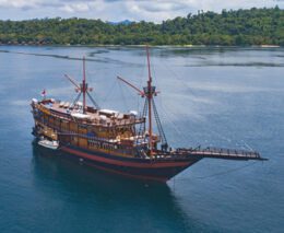 3 malaillo liveaboard indonesia boat aerial view 3 feature340