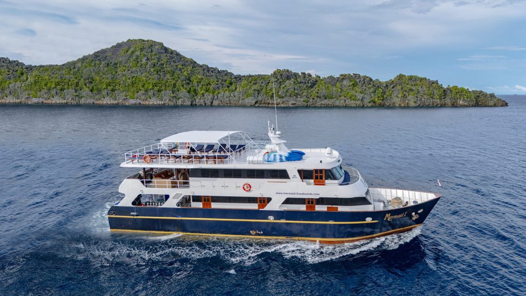 23 mermaid 1 liveaboard indonesia aerial view 8