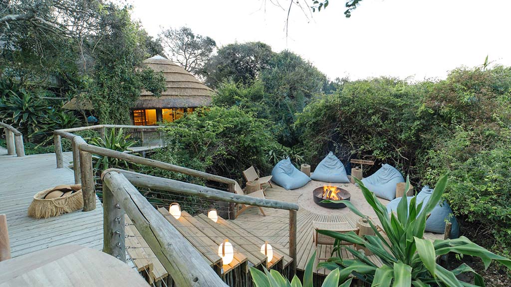 3 diving sodwana bay thonga beach lodge south africa fire pit dusk