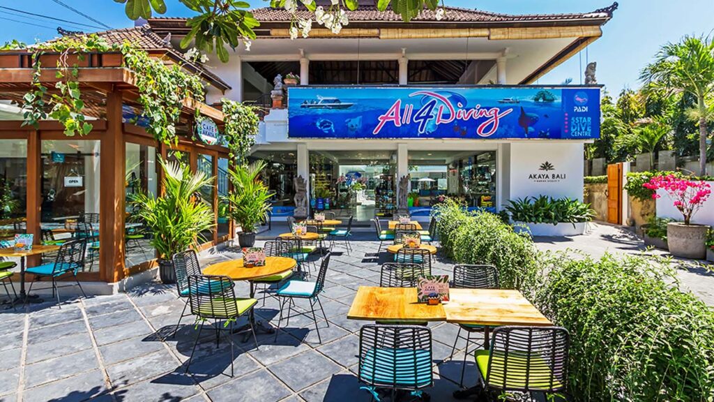 All 4 diving bali akaya resort cafe