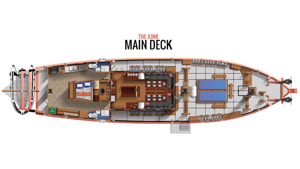 20 the junk liveaboard thailand deck plan main