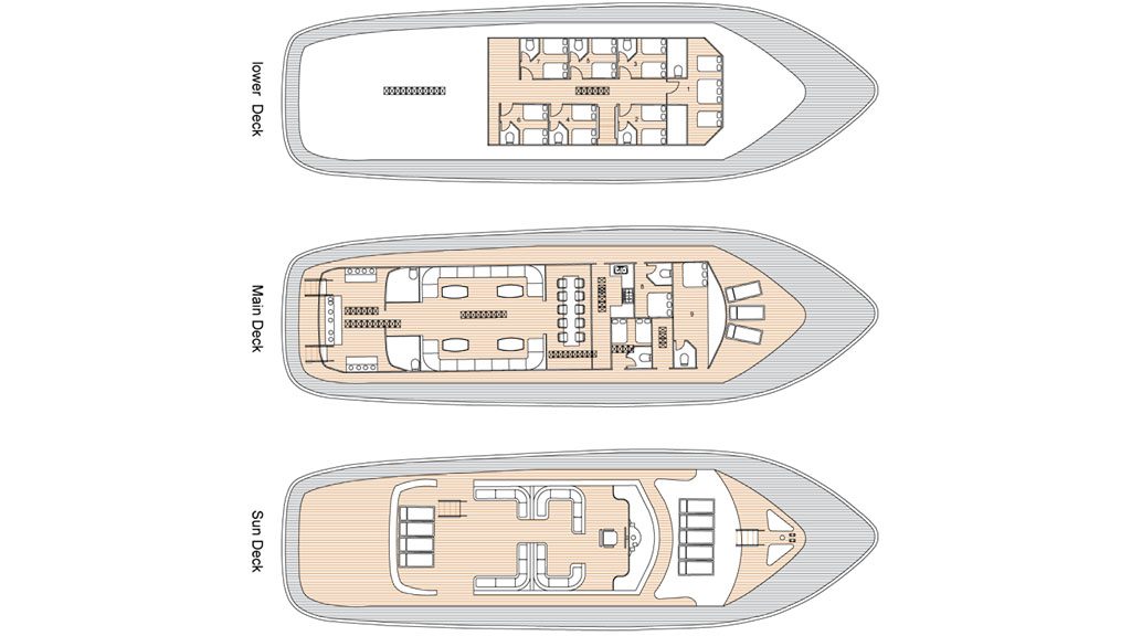 15 freedom 3 sharm el sheikh liveaboard red sea egypt deckplan
