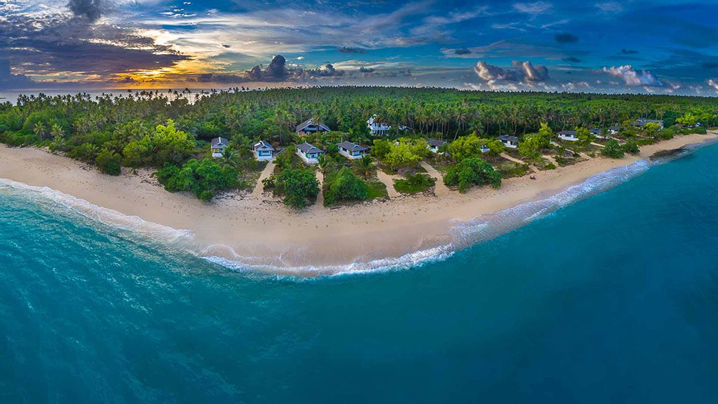 2 tonga haʻapai sandy beach resort aerial hero