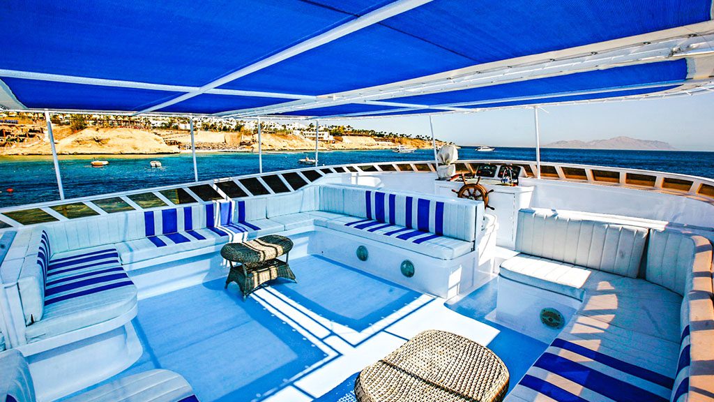 5 freedom 3 sharm el sheikh liveaboard red sea egypt upper deck view