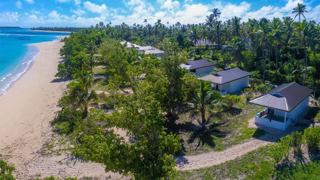 7 tonga haʻapai sandy beach resort aerial bungalows