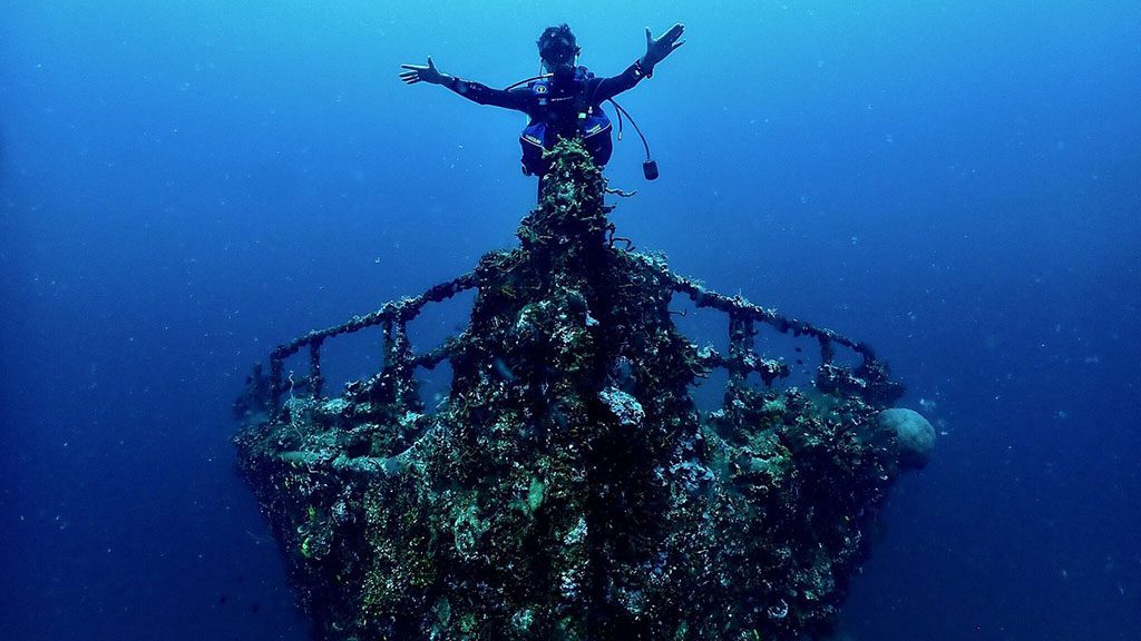 Dive vava u tonga axfactor dive clan mcwilliam wreck bow