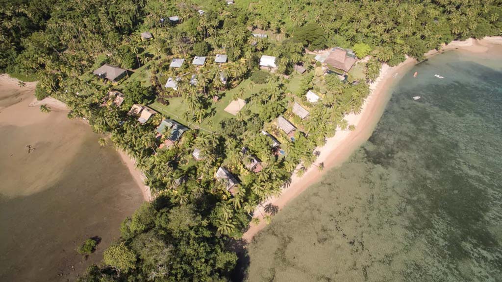 5 beqa lagoon resort beqa lagoon fiji resort aerial view 2