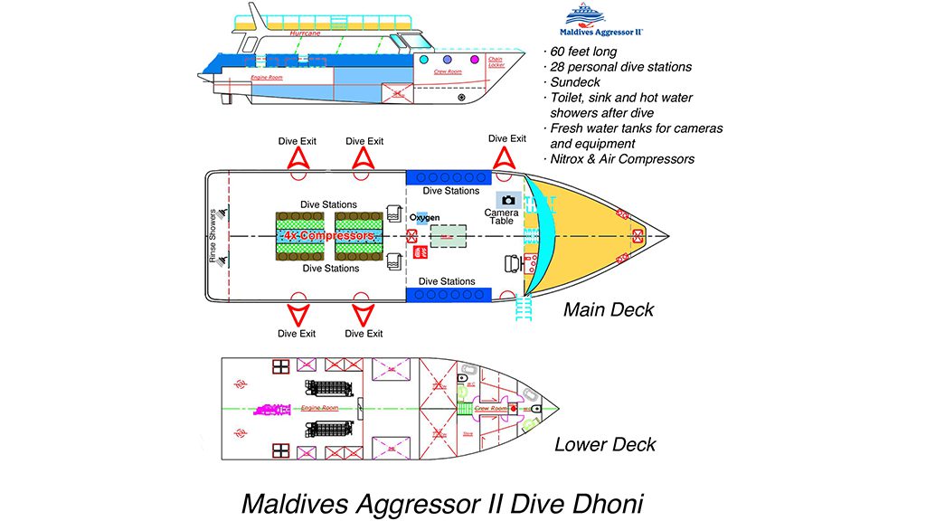 18 maldives aggressor ii liveaboard maldives dhoni layout