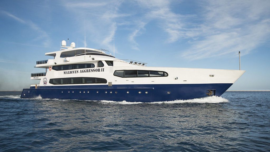 2 maldives aggressor ii liveaboard maldives boat side view hero