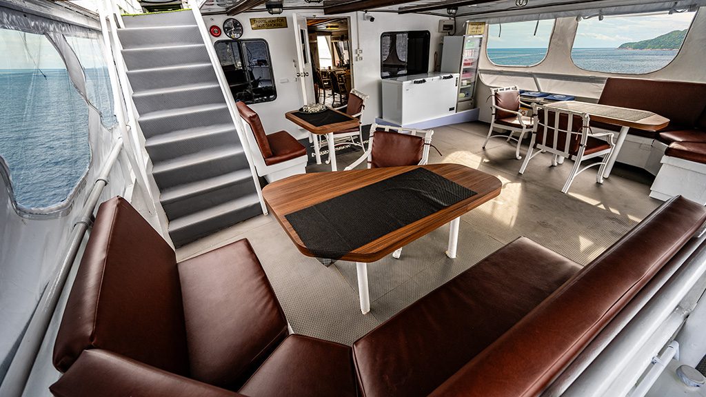 8 thailand aggressor liveaboard indonesia lounge area
