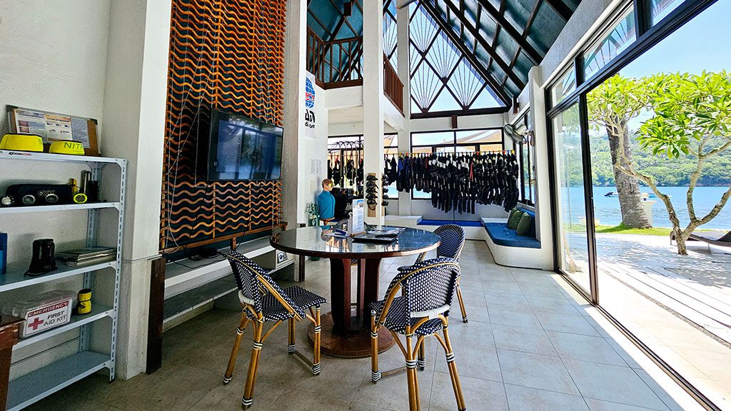 31 casalay boutique villas and dive resort anilao batangas philippines dive center lobby area