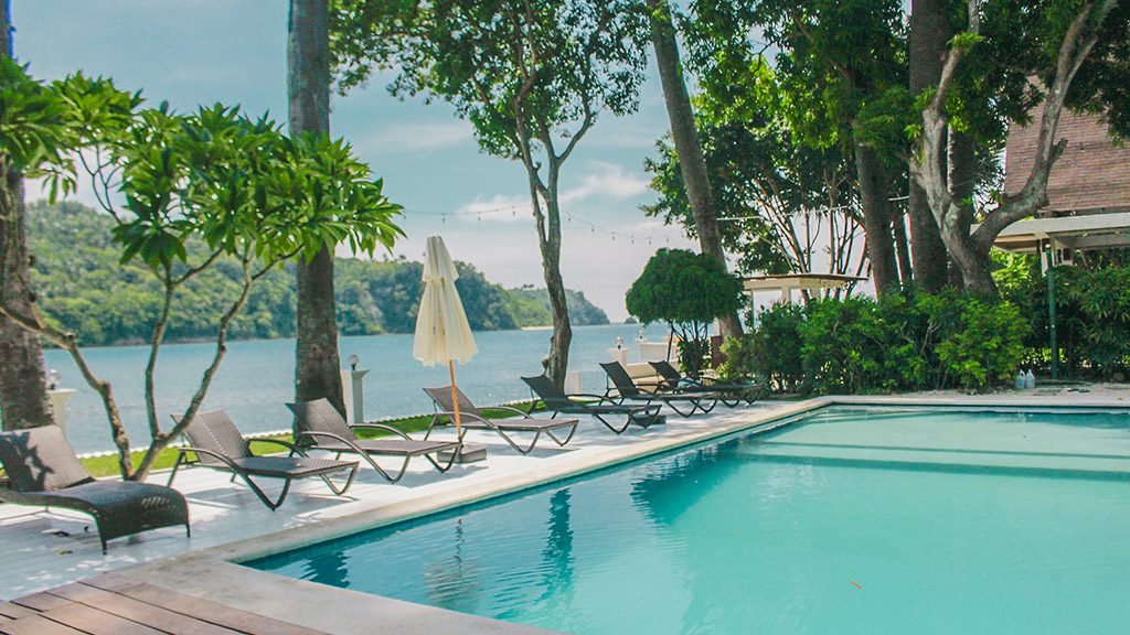 8 casalay boutique villas and dive resort anilao batangas philippines swimming pool facing sea