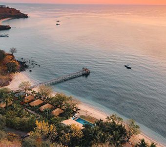 3 kalimaya dive resort komodo indonesia aerial sunrise view feature340